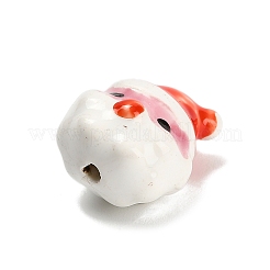 Рождественские фарфоровые бусины ручной работы&nbsp;LS-PORC-L081-01A