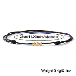 5 шт. латунный браслет из круглых бусин&nbsp;QM9209-6