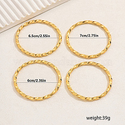 4 шт. элегантный набор из цинкового сплава витых браслетов для женщин&nbsp;IW6232-3