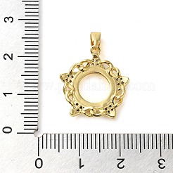 Кубические подвески из латуни с микропаве&nbsp;KK-M099-07G