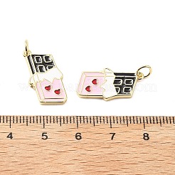 Латунь эмаль подвески&nbsp;KK-L237-013G