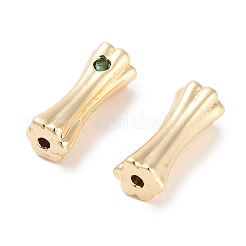 Латунные микро проложить кубического циркония&nbsp;KK-C051-57G-01