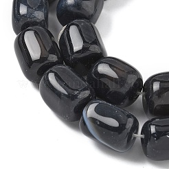 Натуральный черный агат бисер нитей&nbsp;G-H295-F01-14