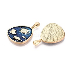 Подвески из нержавеющей стали 304 и эмали&nbsp;STAS-T072-71A-G