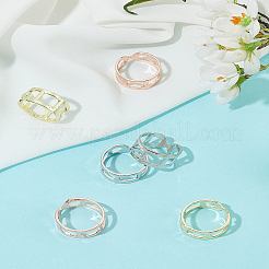 6 шт. 3-х цветные броши-зажимы для шарфа из сплава&nbsp;AJEW-LP0002-19