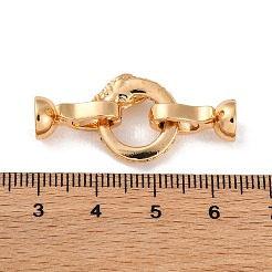 Латунные микро проложить кубического циркония раз за застежками&nbsp;KK-C076-02G