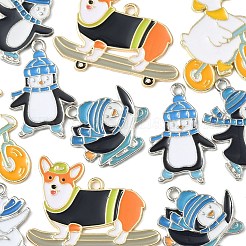 12шт 6 стиля подвески из сплава с эмалью&nbsp;ENAM-FP0002-62