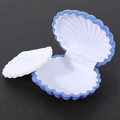 4 шт. бархатные шкатулки для хранения украшений в форме ракушки&nbsp;VBOX-DJ0001-02D