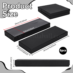 Коробки для хранения бумажно-картонных галстуков&nbsp;CON-WH0107-64A