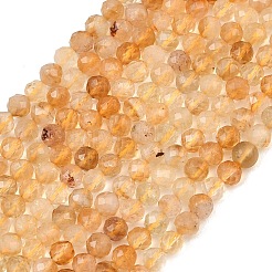 Природный желтый кварц нитей бисера&nbsp;LS-G-G155-B03-02A