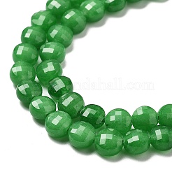 Природные окрашенные белого нефрита нитей бисера&nbsp;G-C179-A6mm-09