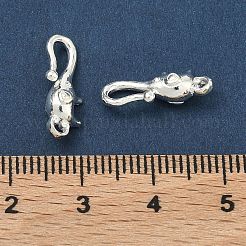 925 застежка-крючок из стерлингового серебра&nbsp;STER-A050-09B-S