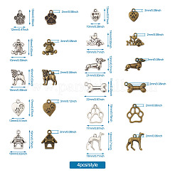 Сплавочные подвески тибетского стиля&nbsp;TIBE-TA0001-18