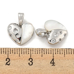 Латунные микропаве прозрачные подвески с фианитом&nbsp;KK-P275-16P