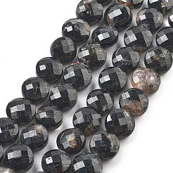 Натуральный черный турмалин бисер нитей&nbsp;G-C179-A23-03