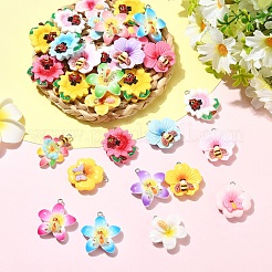 40шт 4 стиля подвески из смолы&nbsp;RESI-YW0006-17