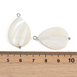 Подвески-капли из натуральных ракушек&nbsp;X1-STAS-D378-33P