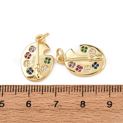 Латунные микро проложить кубического циркония подвески&nbsp;KK-K408-18G