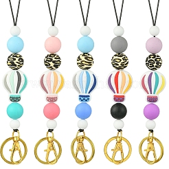 Силиконовые бусины ремешок на шею шнурок&nbsp;HJEW-YW00044-01