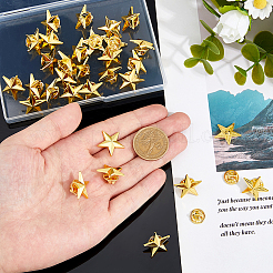 30 шт. броши-звезды из цинкового сплава&nbsp;FIND-FH0011-52G