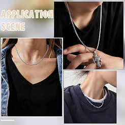 12 шт. 12 стиля цепочек из нержавеющей стали 304&nbsp;NJEW-PH0001-43