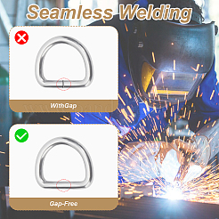 D-образные кольца из нержавеющей стали 304&nbsp;FIND-WH0072-02P-01