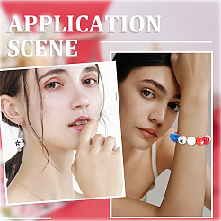 90шт 3 цвета непрозрачные акриловые бусины&nbsp;SACR-SP0001-14