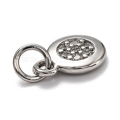 Латунные микро проложить кубического циркония подвески&nbsp;ZIRC-H119-09P