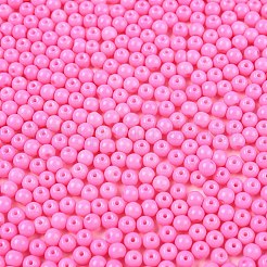 Непрозрачная выпечка окрашены стеклянные бусины&nbsp;DGLA-T004-03K