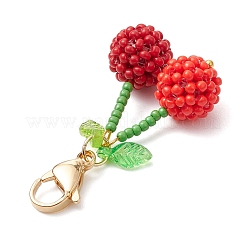 Подвесные украшения из вишневого стекла&nbsp;HJEW-MZ00126