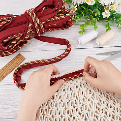 Отделка витого шнура из полиэстера&nbsp;OCOR-WH0071-044A-03