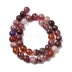 Натуральные кварцевые бусины супер семь нитей&nbsp;G-D359-B01-10mm