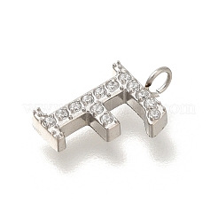 Подвески из нержавеющей стали 304 с микропаве из кубического циркония&nbsp;STAS-H228-06P-F