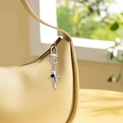 Кулон из готического креста из сплава&nbsp;HJEW-GO00066