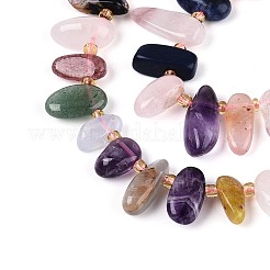 Природных драгоценных камней смешанного бисер нитей&nbsp;G-Z091-A27