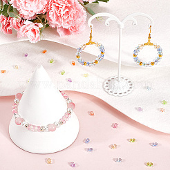 2000шт 10 цвета прозрачные акриловые бусины&nbsp;TACR-SP0001-12