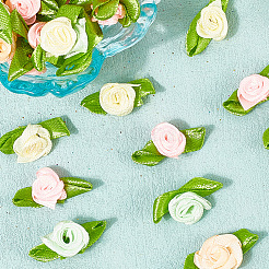 120 шт. 4-х цветные полиэстеровые розы-украшения&nbsp;DIY-SP0005-62B