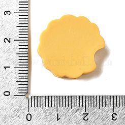 Кабошон из непрозрачной смолы с рисунком в виде отпечатка лапы&nbsp;CRES-I040-02E