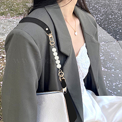 2 шт. 2 комплекта ремней для сумок из искусственной кожи и круглого АБС-пластика с имитацией жемчуга&nbsp;FIND-WR0009-23A