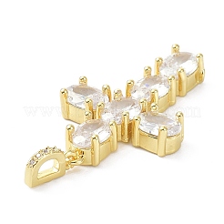 Латунь кубический цирконий кулон&nbsp;ZIRC-C021-24G