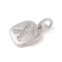 Покрытие стойки латунь микропаве прозрачные кубические циркониевые подвески&nbsp;KK-E110-14P-X