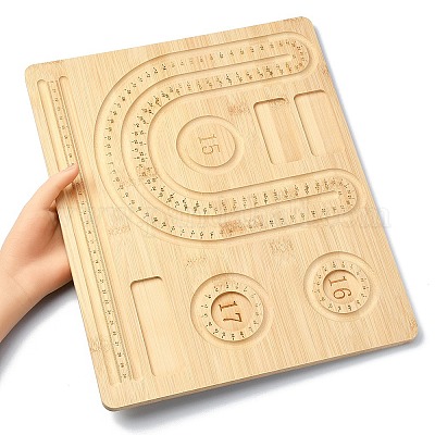 Прямоугольные доски для дизайна деревянных браслетов&nbsp;TOOL-YWC0003-03A-1