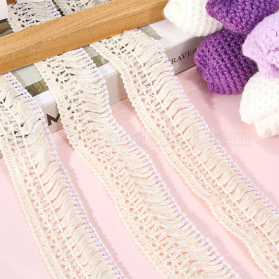 Бахрома из хлопкового кружева&nbsp;OCOR-GF0005-07A-01-1