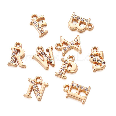 Подвески сплава Rhinestone&nbsp;ALRI-T008-01G-1