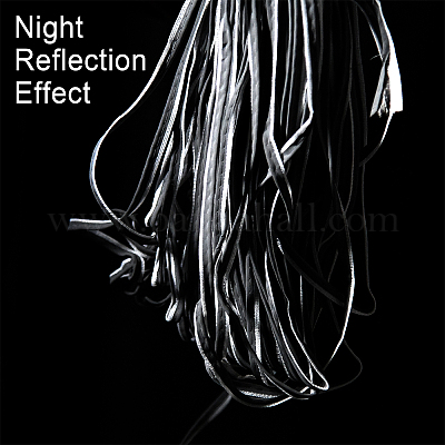 Светоотражающие хлопковые ленты&nbsp;SRIB-WH0011-283-1