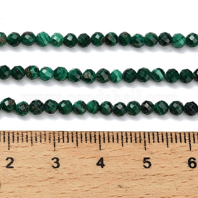 Природного малахита бисер нитей&nbsp;G-C262-A02-3mm-1