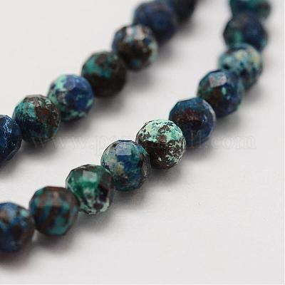 Природные хризоколлу бисер нитей&nbsp;G-G663-09-3mm-1