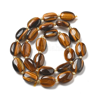 Природных тигровый глаз бисер нитей&nbsp;LS-G-H005-A10-02-1