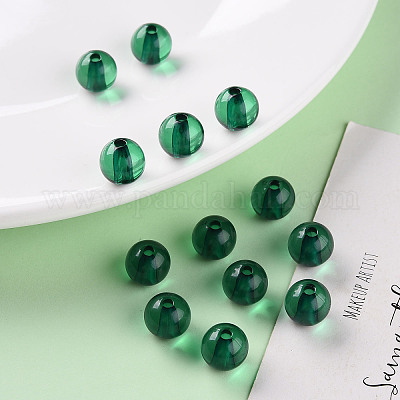 Прозрачные акриловые бусины&nbsp;X-MACR-S370-A10mm-735-1