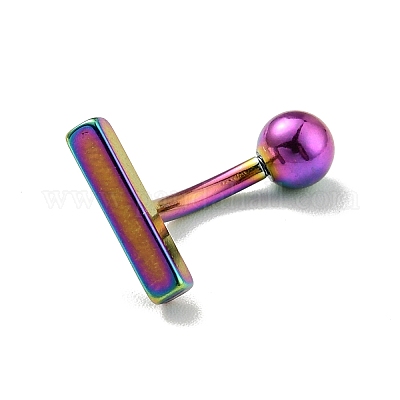 Изогнутая штанга Т-образной формы из нержавеющей стали марки 304&nbsp;LS-AJEW-G041-04M-1